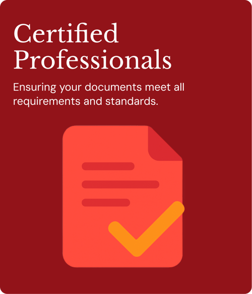 certified translation card