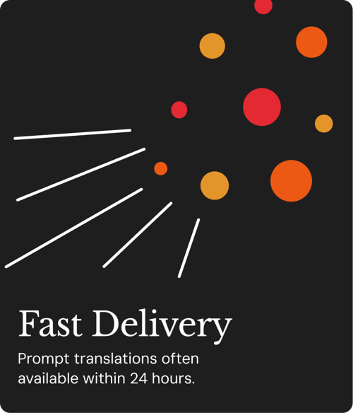 fast delivery - translation